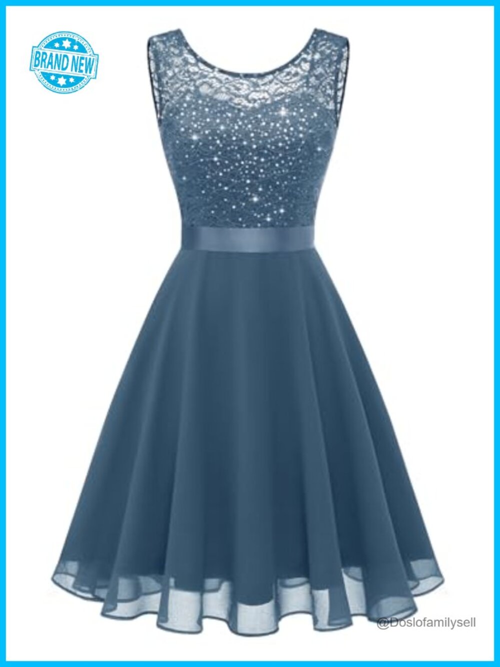BeryLove Sleeveless Lace A-Line Short Cocktail Dress
